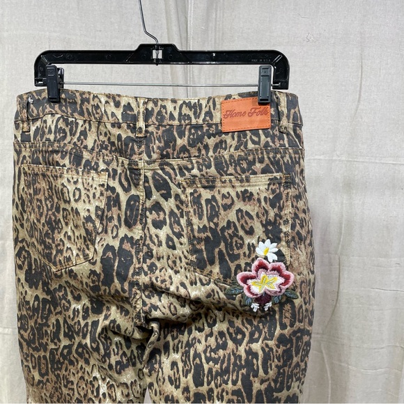 Home Folk Animal Print Embroidered Jeans - Picture 5 of 5